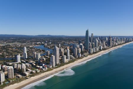 Aerial Image of SURFERS PARADISE SKYLINE