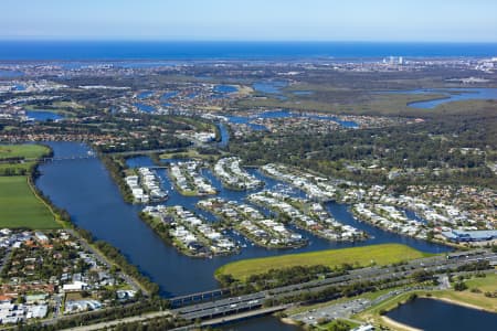 Aerial Image of RIVERLINKS DEVELOPMENT HELENSAVALE HOPE ISLAND