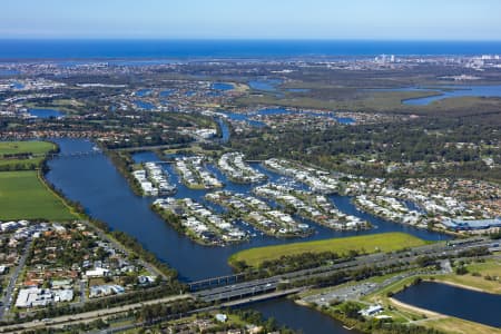 Aerial Image of RIVERLINKS DEVELOPMENT HELENSAVALE HOPE ISLAND