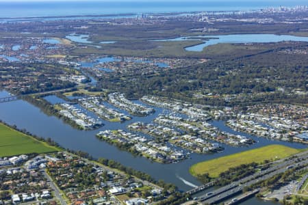 Aerial Image of RIVERLINKS DEVELOPMENT HELENSAVALE HOPE ISLAND