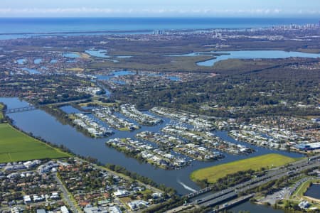 Aerial Image of RIVERLINKS DEVELOPMENT HELENSAVALE HOPE ISLAND