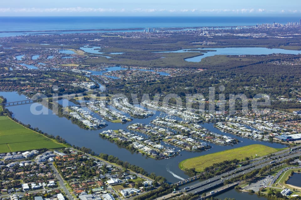 Aerial Image of Riverlinks Development Helensavale Hope Island