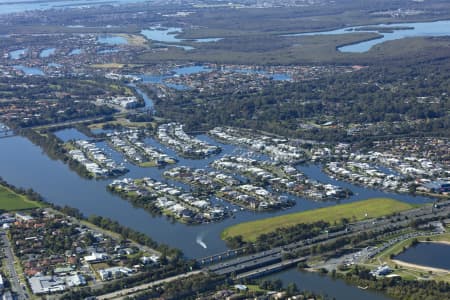 Aerial Image of RIVERLINKS DEVELOPMENT HELENSAVALE HOPE ISLAND