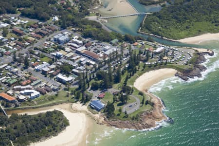 Aerial Image of SOUTH WEST ROCKS CLOSE UP