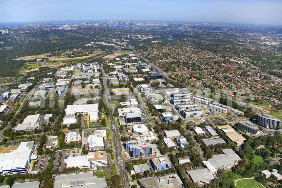 Aerial Image of Macquarie Park to Sydney