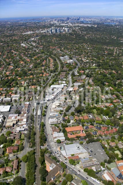 Aerial Image of Lindfield to Sydney