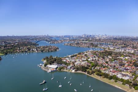 Aerial Image of ABBOTSFORD AND THE PARRAMATTA RIVER