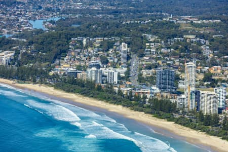 Aerial Image of BURLEIGH HEADS