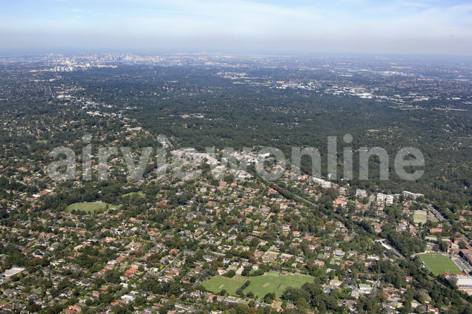 Aerial Image of Wahroonga and Warrawee