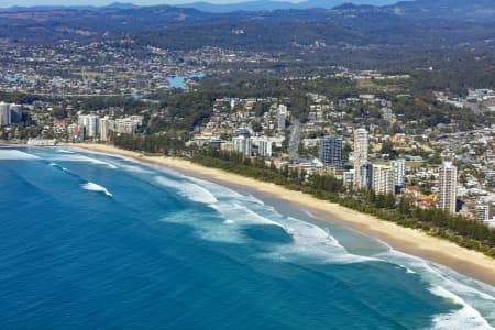 Aerial Image of BURLEIGH HEADS