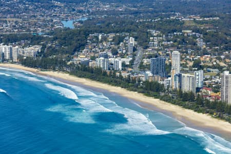 Aerial Image of BURLEIGH HEADS