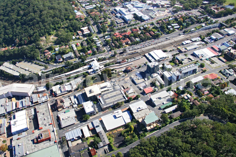 Aerial Image of Gosford Railway Station