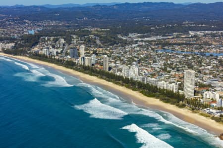 Aerial Image of BURLEIGH HEADS