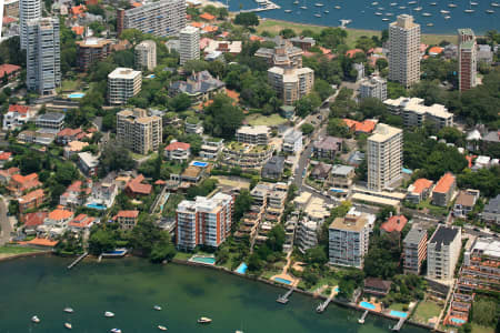 Aerial Image of DARLING POINT CLOSE UP
