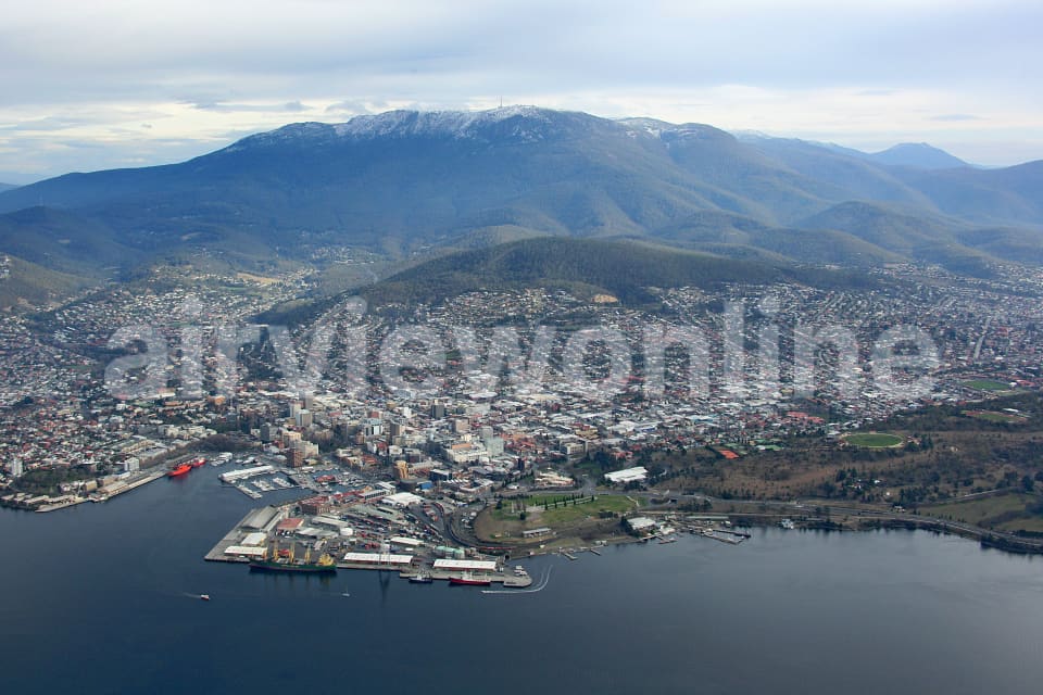 Aerial Image of Hobart Wide Shot