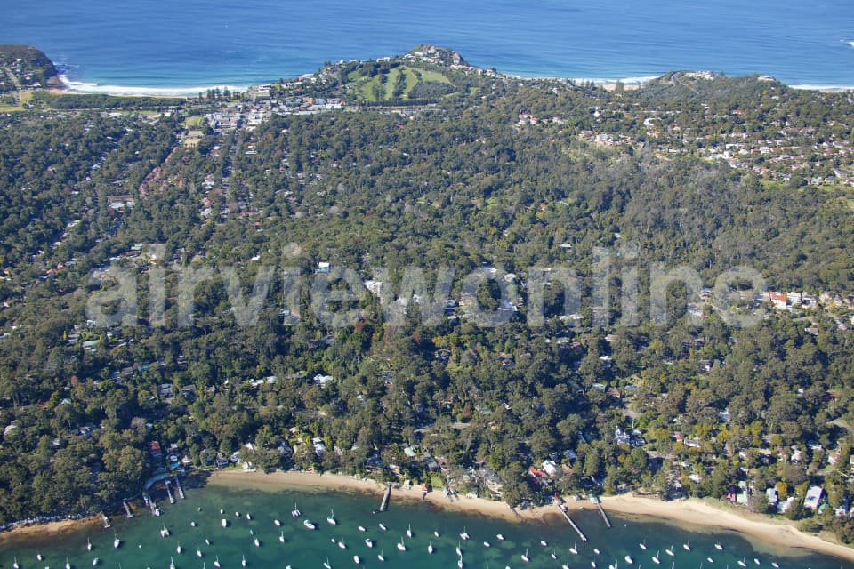 Aerial Image of Avalon and Claireville looking east from Pittwater