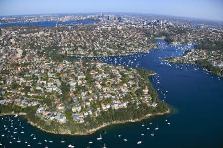 Aerial Image of BEAUTY POINT TO SYDNEY