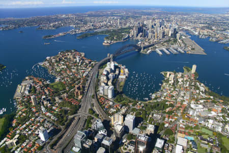 Aerial Image of NORTH SYDNEY AND SYDNEY CITY