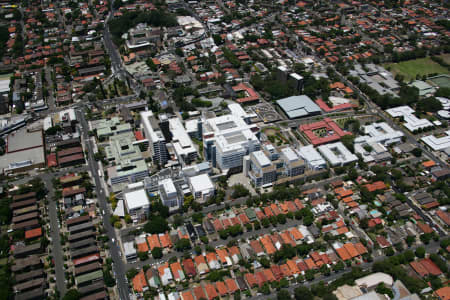 Aerial Image of PRINCE OF WALES HOSPITAL RANDWICK
