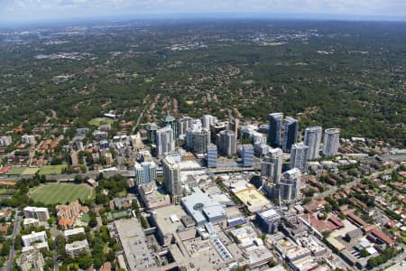 Aerial Image of CHATSWOOD CBD LOOKING WEST