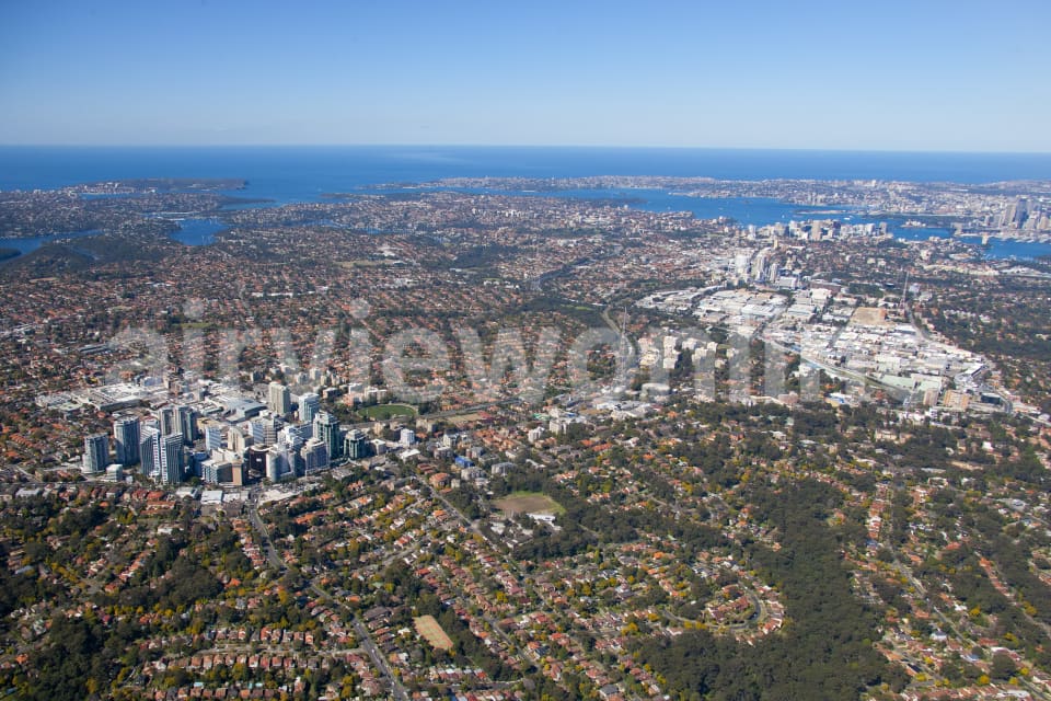 Aerial Image of Chatwsood West to North Sydney