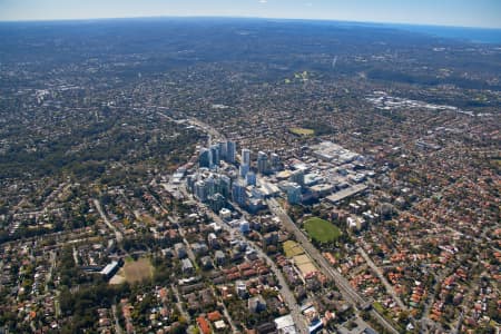 Aerial Image of CHATSWOOD LOOKING NORTH