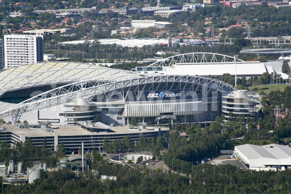 Aerial Image of ANZ Stadium Low Angle