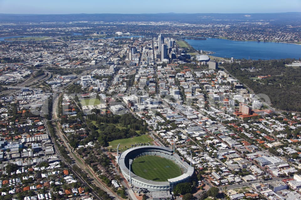 Aerial Image of Subiaco Oval to Perth