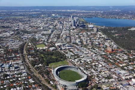 Aerial Image of SUBIACO OVAL TO PERTH