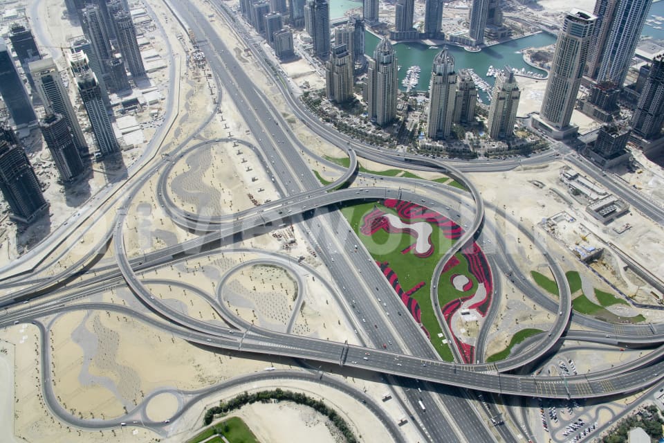Aerial Image of Dubai Interchange
