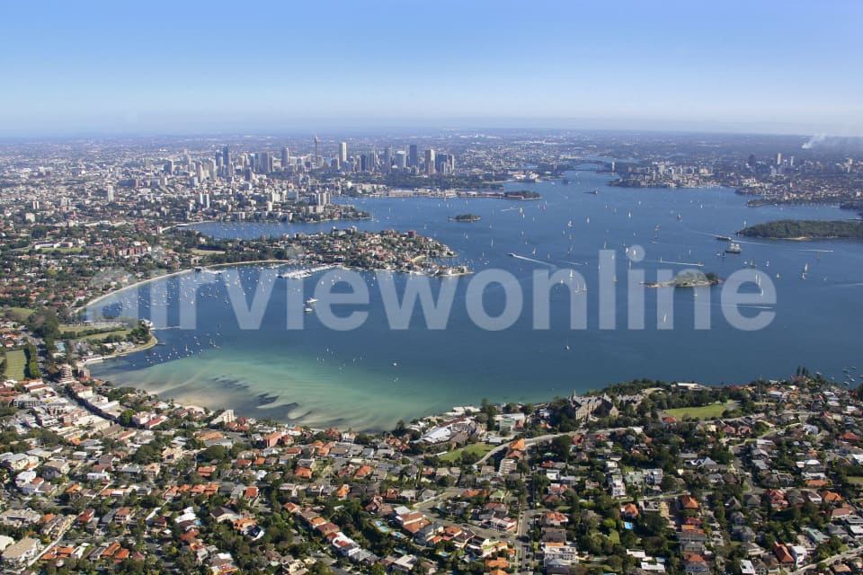 Aerial Image of Rose Bay and Sydney Harbour