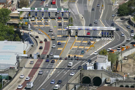 Aerial Image of SYDNEY HARBOUR BRIDGE TOLL GATES