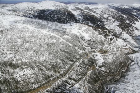 Aerial Image of GUTHEGA AND THE SNOWYS