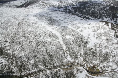 Aerial Image of GUTHEGA UNDER SNOW