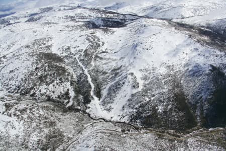 Aerial Image of BLUE COW, SNOWY MOUNTAINS, NEW SOUTH WALES