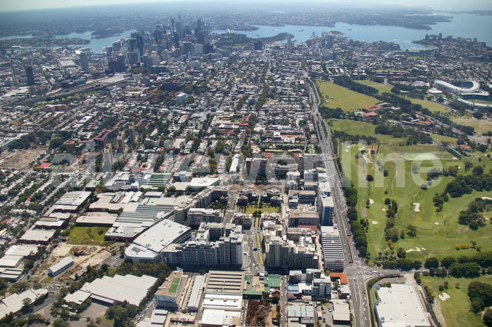 Aerial Image of Waterloo to Sydney CBD