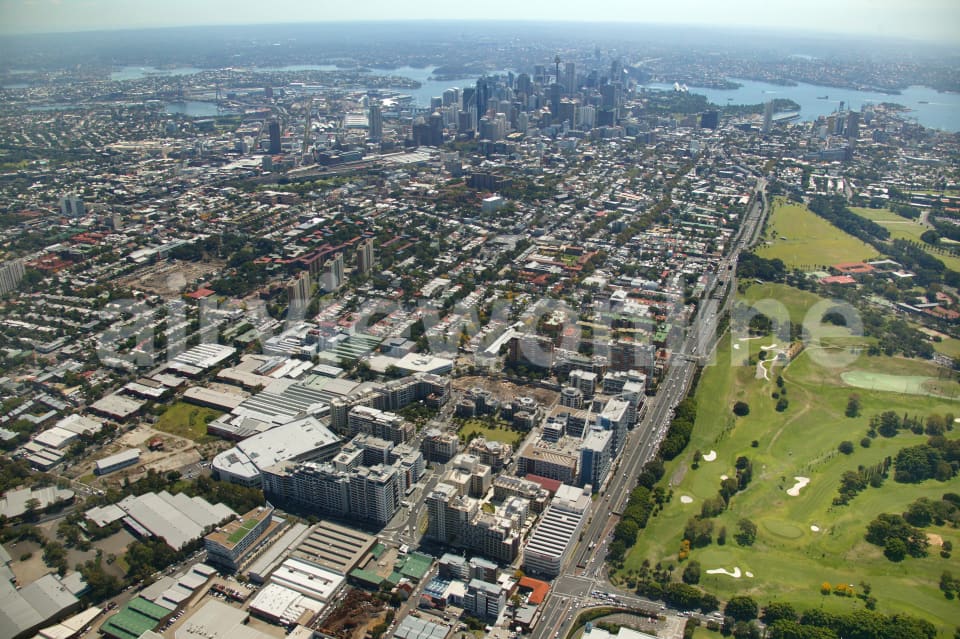 Aerial Image of Waterloo to Sydney CBD