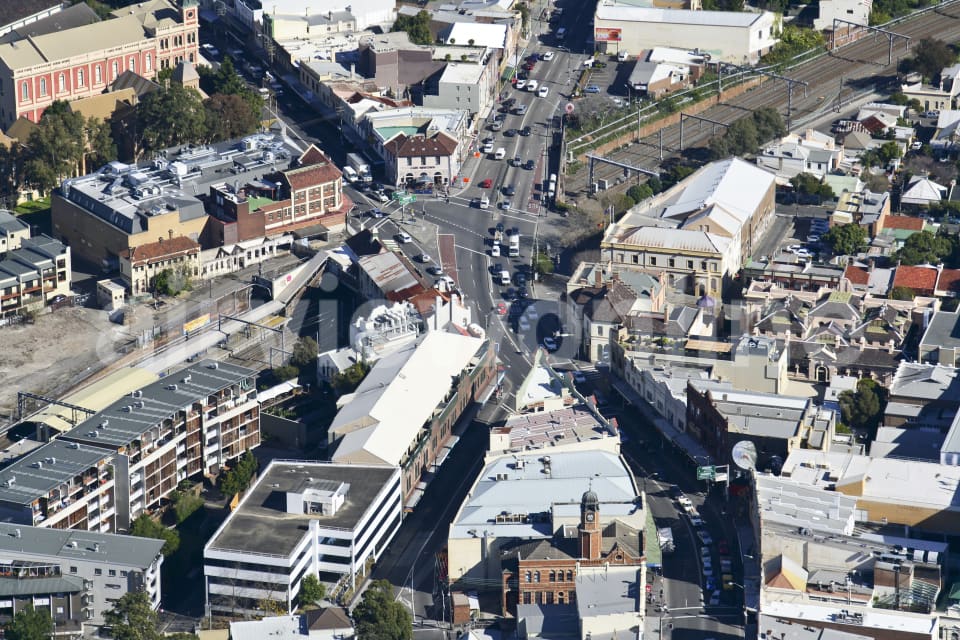 Aerial Image of Enmore Road & King Street Intersection, Newtown