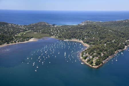 Aerial Image of PITTWATER AND CAREEL BAY