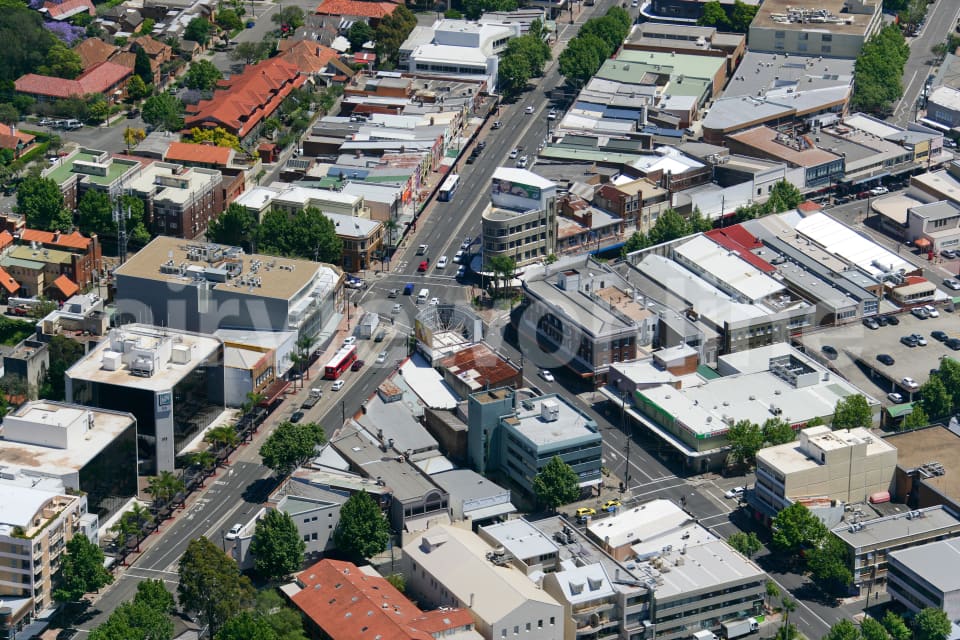 Aerial Image of Crows Nest Intersection