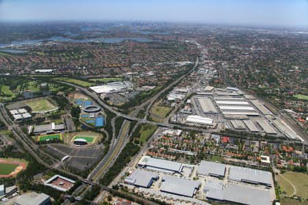 Aerial Image of HOMEBUSH WEST TO SYDNEY CBD