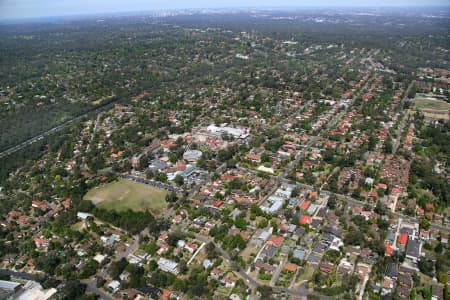 Aerial Image of HORNSBY HOSPITAL TO SYDNEY