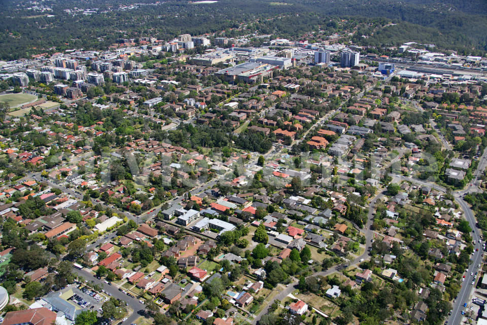 Aerial Image of Hornsby NSW