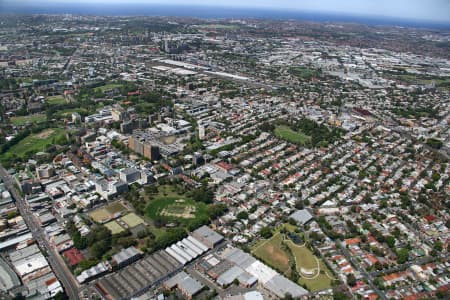 Aerial Image of CAMPERDOWN TO REDFERN