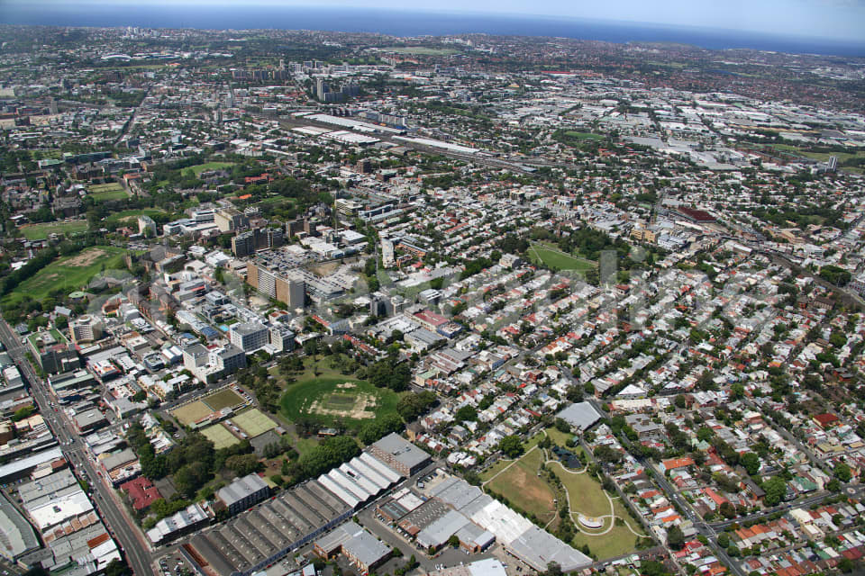 Aerial Image of Camperdown to Redfern