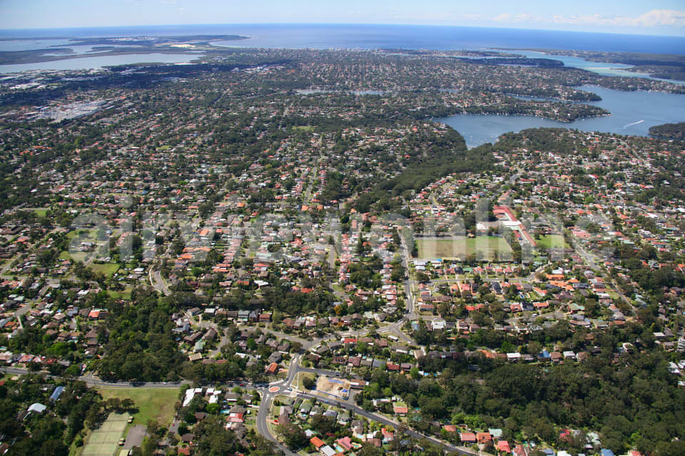 Aerial Image of Gymea towards Gymea Bay