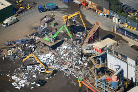 Aerial Image of SCRAPYARD CLOSE UP