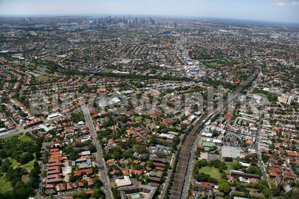 Aerial Image of Summer Hill to Sydney CBD