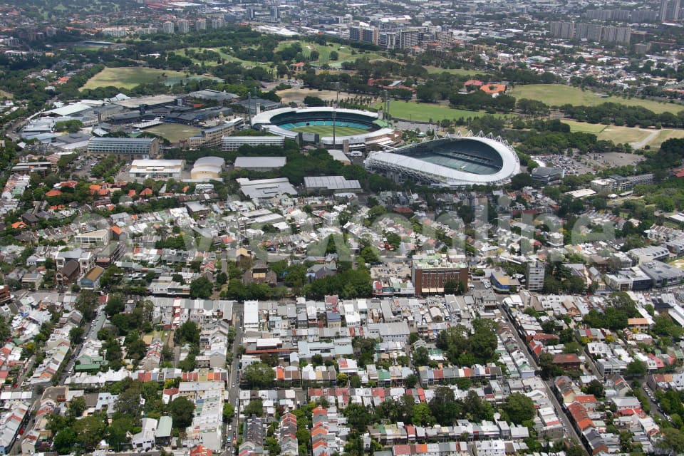 Aerial Image of Paddington and the SCG
