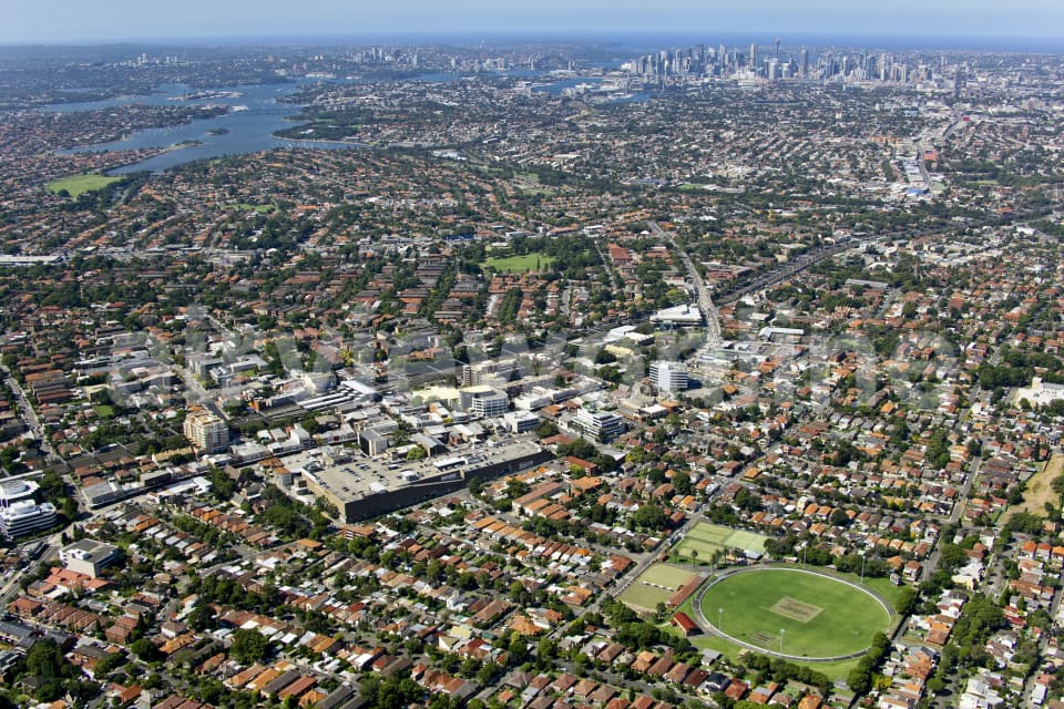 Aerial Image of Ashfield to the city